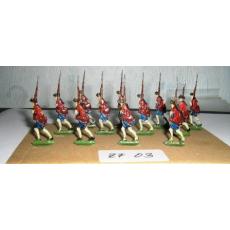 ZF03 Zinnfiguren Soldaten bemalt Set mit 12 Stück