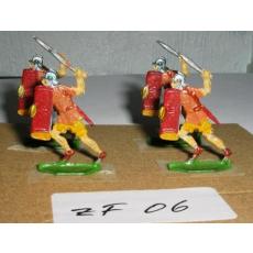 ZF06 Zinnfiguren Römische Legionäre bemalt Set mit 4 Stück