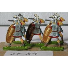 ZF09 Zinnfiguren Römische Legionäre bemalt Set mit 5 Stück