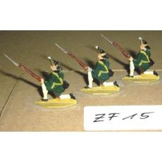 ZF15 Zinnfiguren Infanterie  bemalt Set mit 3 Stück