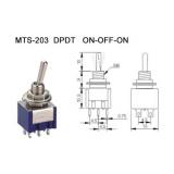 MTS-202 Miniatur Kipp Schalter ON-ON 2-pol 6 Pin