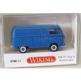 Wiking 078801 H0 VW T1 (Typ 2) Kastenwagen, blau