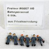 Preiser #0007 H0 Bahn-/Rangierpersonal, EVP