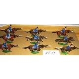 ZF39 Zinnfiguren Kavallerie bemalt Set mit 9 Stück