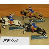 ZF41 Zinnfiguren Kavallerie bemalt Set mit 3 Stück